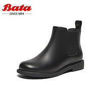 Bata 拔佳 女子短筒靴 86812DD4 黑色-絨里