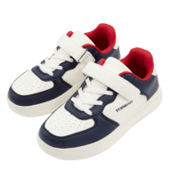 TOREAD kids探路者兒童運(yùn)動(dòng)鞋男女新品超輕透氣時(shí)尚百搭耐臟板鞋復(fù)古小白鞋 本白藍(lán)色QFSSBL95902 37碼