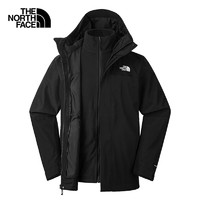 THE NORTH FACE 北面 三合一沖鋒衣外套男防水防風(fēng)抓絨內(nèi)膽24新款 89ZP JK3