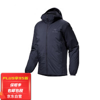 ARC'TERYX 始祖鳥 ARC’TERYX）Atom LT 戶外男子輕量保暖外套 連帽開衫棉服上衣男 BlackSapphire藍黑色 XL