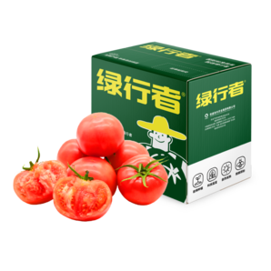 綠行者（GREER）桃太郎粉番茄 品牌果西紅柿沙瓤自然熟 當(dāng)季新鮮酸甜水果蔬菜 桃太郎番茄 4.5斤