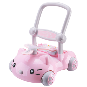 A+B 學(xué)步車多功能帶早教嬰幼兒寶寶防側(cè)翻可調(diào)速手推助步平衡車