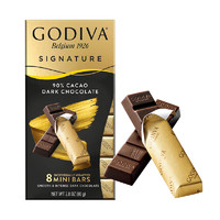 GODIVA 歌帝梵 醇享系列90%可黑巧克力制品80g進(jìn)口休閑零食