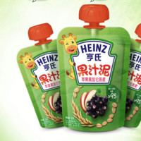 Heinz 亨氏 樂維滋系列 果泥 3段 蘋果黑加侖燕麥味 120g