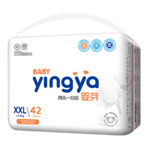 嬰芽（YINGYA）一體拉拉褲XXL84片【13.5-16kg】超薄干爽嬰兒尿不濕全包臀尿褲