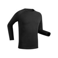 DECATHLON 迪卡儂 Wedze 男子運(yùn)動(dòng)保暖內(nèi)衣 8510029 黑色 XL