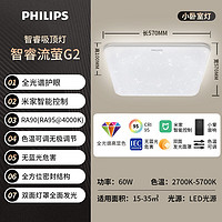 PHILIPS 飛利浦 。智睿流螢系列全光譜護(hù)眼吸頂燈  LED客廳60W