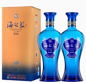 88VIP！YANGHE 洋河 海之藍 42%vol 濃香型白酒 520ml*2瓶