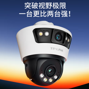 TP-LINK 普聯(lián) 雙攝800萬槍球聯(lián)動全彩超清攝像頭 tplinkIPC6Y89-A4（贈64G存儲卡）