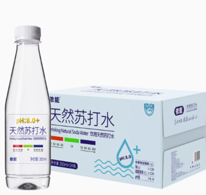 88VIP！yineng 依能 天然蘇打水350ml*24瓶