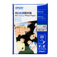 EPSON 愛普生 原裝RC光澤相紙 20張 6寸