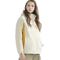 CAMEL 駱駝 女子三合一沖鋒衣 A4W117009 工業(yè)淺卡/姜黃 M