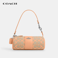 COACH 蔻馳 女士圓筒單肩包 淺橘色 CU003SVS9W