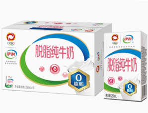 27日10點百億補貼！yili 伊利 脫脂純牛奶250ml*16盒