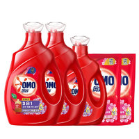 OMO 奧妙 全自動含金紡薰衣草護衣洗衣液 3kg*2瓶+2kg+480g*2 薰衣草香 櫻花味