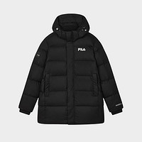 FILA 斐樂(lè) 男裝男式時(shí)尚羽絨服 黑色