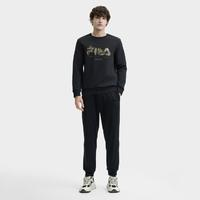 FILA 斐樂 男裝男式運動衛(wèi)衣 黑色