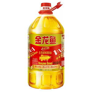 金龍魚黃金比例調(diào)和油4L食用植物調(diào)和油大豆油花生菜籽葵花籽油