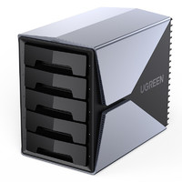 UGREEN 綠聯(lián) 70441 2.5/3.5英寸 五盤位 SATA硬盤盒 USB3.0 Type-C