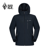 BLACKICE 黑冰 23新品戶外軟殼衣男 防風(fēng)防潑 外套869M 黑色 M