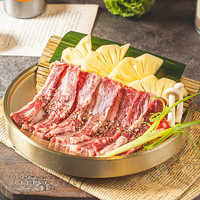 YASEEGO 羊食光 韓式烤肉戶外家庭家用新鮮雪花肥牛牛肉片1200g拌肉燒烤套餐食材