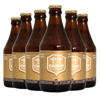 CHIMAY 智美 精釀啤酒  比利時(shí) 進(jìn)口啤酒 智美金帽 330mL 6瓶