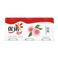 yoplait 優(yōu)諾 優(yōu)絲果粒白桃味酸奶135gx3杯