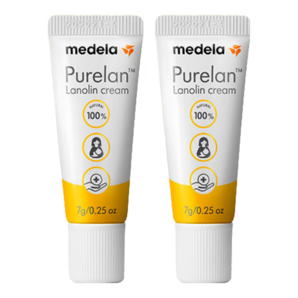 美德樂（Medela）羊脂膏妊娠膏哺乳修護(hù)霜孕婦護(hù)膚哺乳皸裂修護(hù)羊毛脂膏升級款 7g 2支 【50%媽媽會購買兩支】