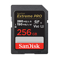 SanDisk 閃迪 Extreme PRO SDXC U3 V60 SD存儲卡 256GB