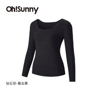 OhSunny 歐夏 打底衫女顯瘦秋冬修身百搭羊毛保暖美拉德內(nèi)搭針織衫