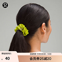 lululemon 丨Uplifting 女士帶徽標(biāo)發(fā)圈 LW9FKMS 酸橙黃