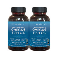 Viva Naturals 美國(guó)進(jìn)口高濃度深海魚(yú)油軟膠囊 Omega3 180粒*2瓶