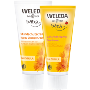 維蕾德（WELEDA）護(hù)臀膏嬰兒紅屁屁股修復(fù)膏金盞花護(hù)臀霜寶寶屁屁膏weleda 屁屁樂75ml+面霜75ml