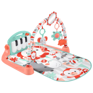 費(fèi)雪（Fisher-Price）嬰兒玩具新生兒見(jiàn)面禮新生兒禮盒-腳踏鋼琴健身架（薄荷綠）GDL83