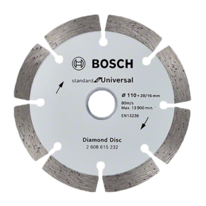 博世（BOSCH）云石片金剛石鋸片通用節(jié)段齒110mm