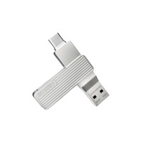 Lenovo 聯(lián)想 異能者 F500 USB3.2 U盤 銀色 128GB USB-A/Type-C