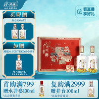 swellfun 水井坊 井臺(tái) 52度 濃香型白酒 520ml*2 禮盒裝