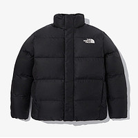 THE NORTH FACE 北面 字母立領(lǐng)拉鏈長袖棉服 男女同款 黑色XS NJ3NQ50A