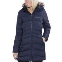 Marmot 土撥鼠 女士保暖連帽冬季大衣 防風(fēng)羽絨派克大衣 Midnight Navy 尺碼Smal