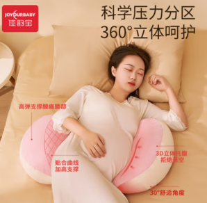 托腹護腰更舒適！佳韻寶 孕婦枕頭護腰側(cè)睡枕