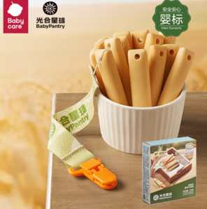 新西蘭奶源！BabyPantry 光合星球 嬰幼兒寶寶零食磨牙棒64g