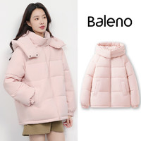 Baleno 班尼路 女士冬季連帽棉服 加厚面包服外套