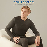 SCHIESSER 舒雅 奧萊celwarm氨基酸熱粒潤(rùn)膚男士打底秋衣保暖上衣