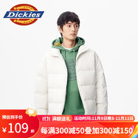 Dickies 帝客 羽絨服 男女立領(lǐng)時(shí)尚百搭拉鏈保暖羽絨服外套10917 奶油色 XXL 充絨量:202g