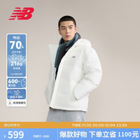 new balance 短款鴨絨羽絨服男款戶外保暖連帽外套AMJ43351