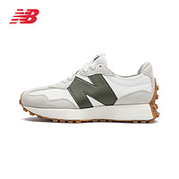 new balance NB 327系列男女情侶復(fù)古經(jīng)典百搭減震耐磨運(yùn)動(dòng)休閑鞋 白色/灰白色