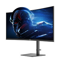 SANC 盛色 34英寸帶魚屏WQHD 240Hz 10bit HVA快速液晶1ms TUV低藍(lán)光愛眼認(rèn)證21:9曲面電競顯示器C34uPro