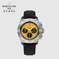 BREITLING 百年靈 復(fù)仇者B01計(jì)時(shí)碼表 黃色44-小牛皮表帶