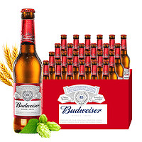 Budweiser 百威 瓶裝啤酒 美式拉格 330ml*24瓶