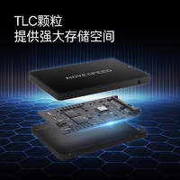 MOVE SPEED 移速 256GB SSD固態(tài)硬盤 長江存儲(chǔ)晶圓 國產(chǎn)TLC顆粒 SATA3.0